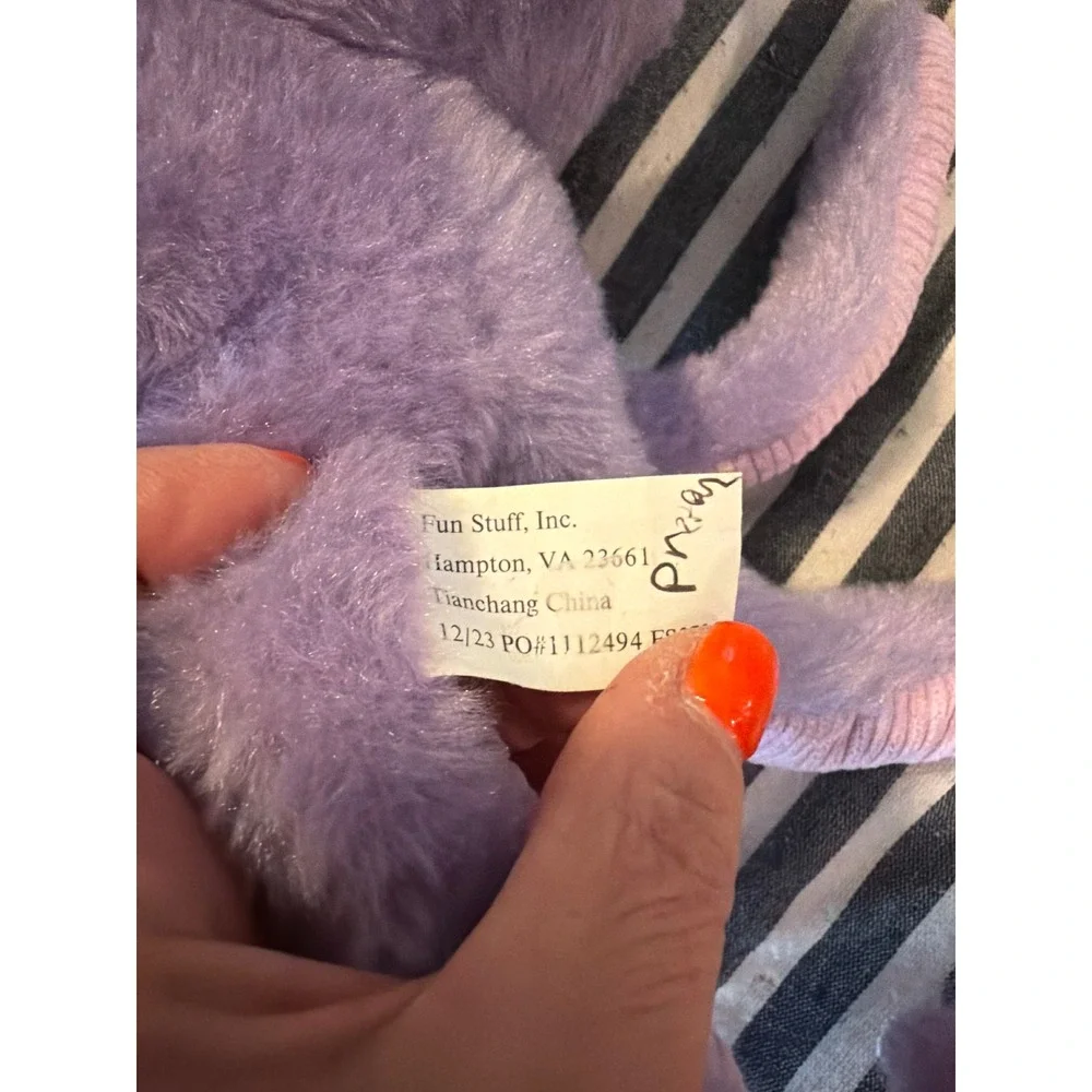 Fun Stuff Inc Purple Octopus Plush Stuffed Animal Sea Life Toy Lavender Pink